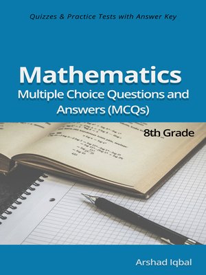 cover image of 8th Grade Math Multiple Choice Questions and Answers (MCQs)